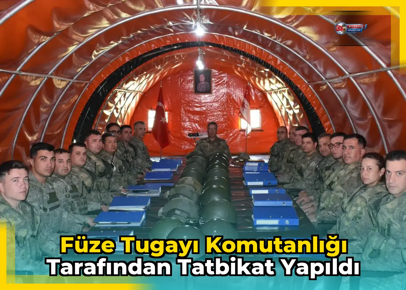 Füze Tugayı Komutanlığı tarafından tatbikat yapıldı