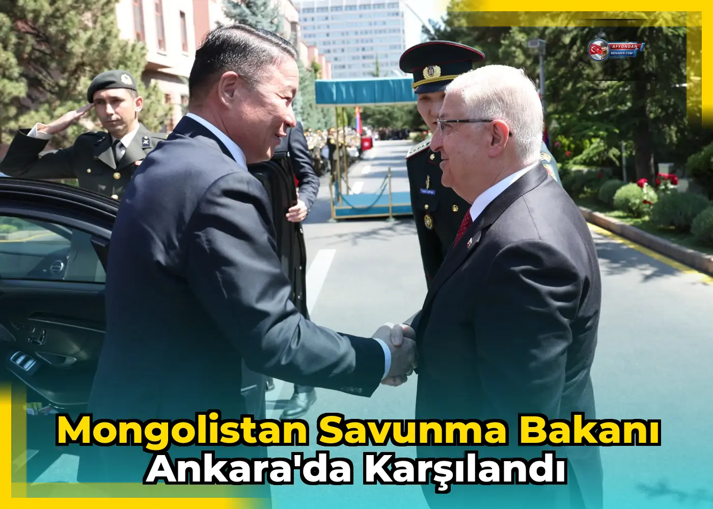 Mongolistan Savunma Bakanı Ankara'da Karşılandı
