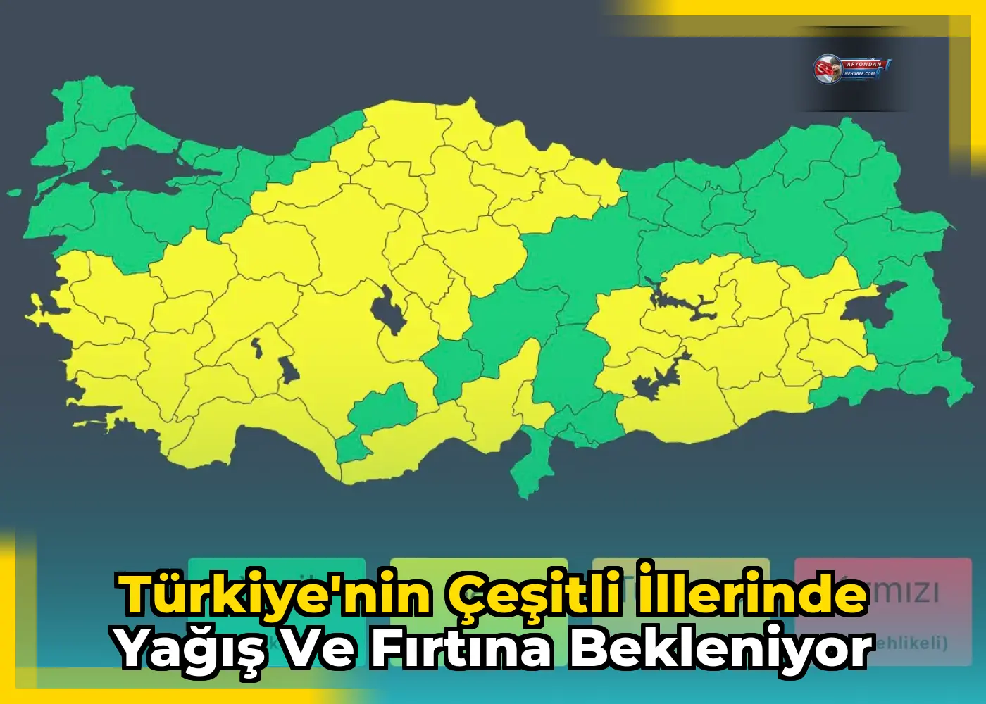 Türkiye'nin çeşitli illerinde yağış ve fırtına bekleniyor