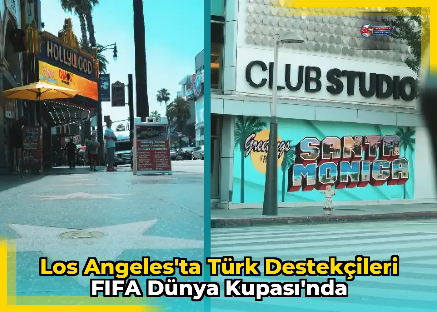 Los Angeles'ta Türk destekçileri FIFA Dünya Kupası'nda