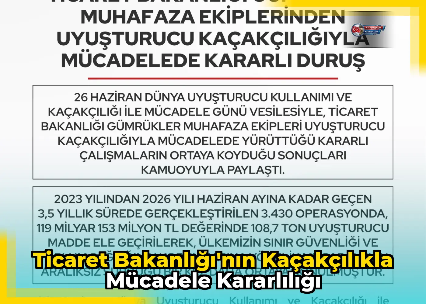 Ticaret Bakanlığı'nın Kaçakçılıkla Mücadele Kararlılığı