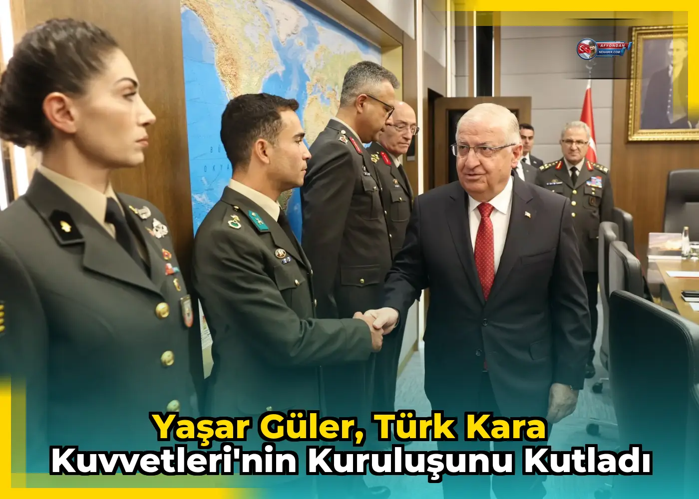 Yaşar Güler, Türk Kara Kuvvetleri'nin Kuruluşunu Kutladı