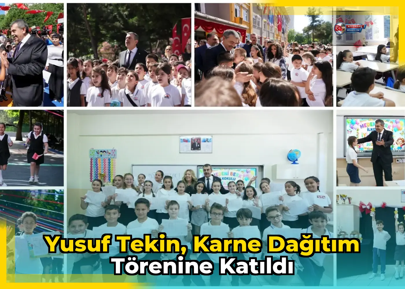 Yusuf Tekin, Karne Dağıtım Törenine Katıldı