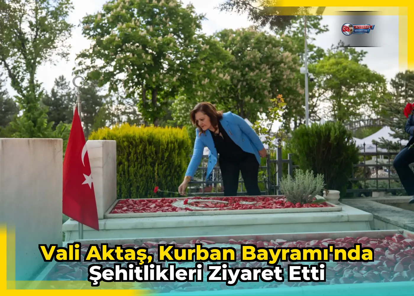 Vali Aktaş, Kurban Bayramı'nda şehitlikleri ziyaret etti