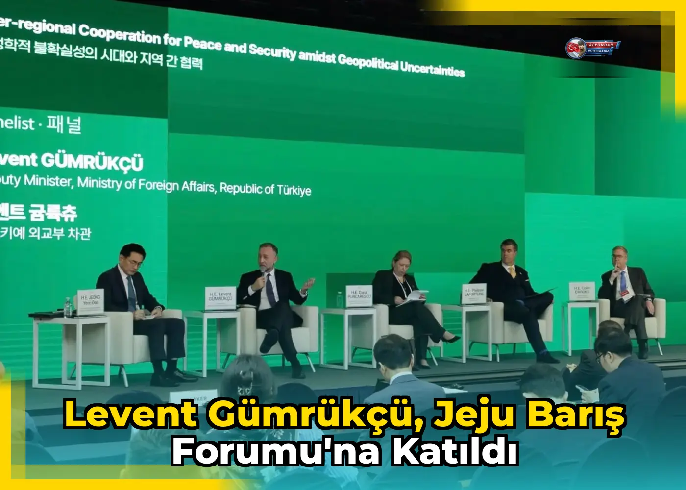Levent Gümrükçü, Jeju Barış Forumu'na katıldı