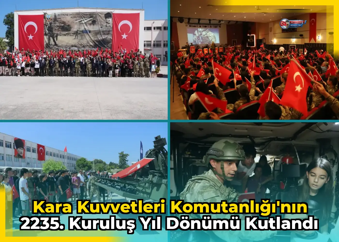 Kara Kuvvetleri Komutanlığı'nın 2235. kuruluş yıl dönümü kutlandı