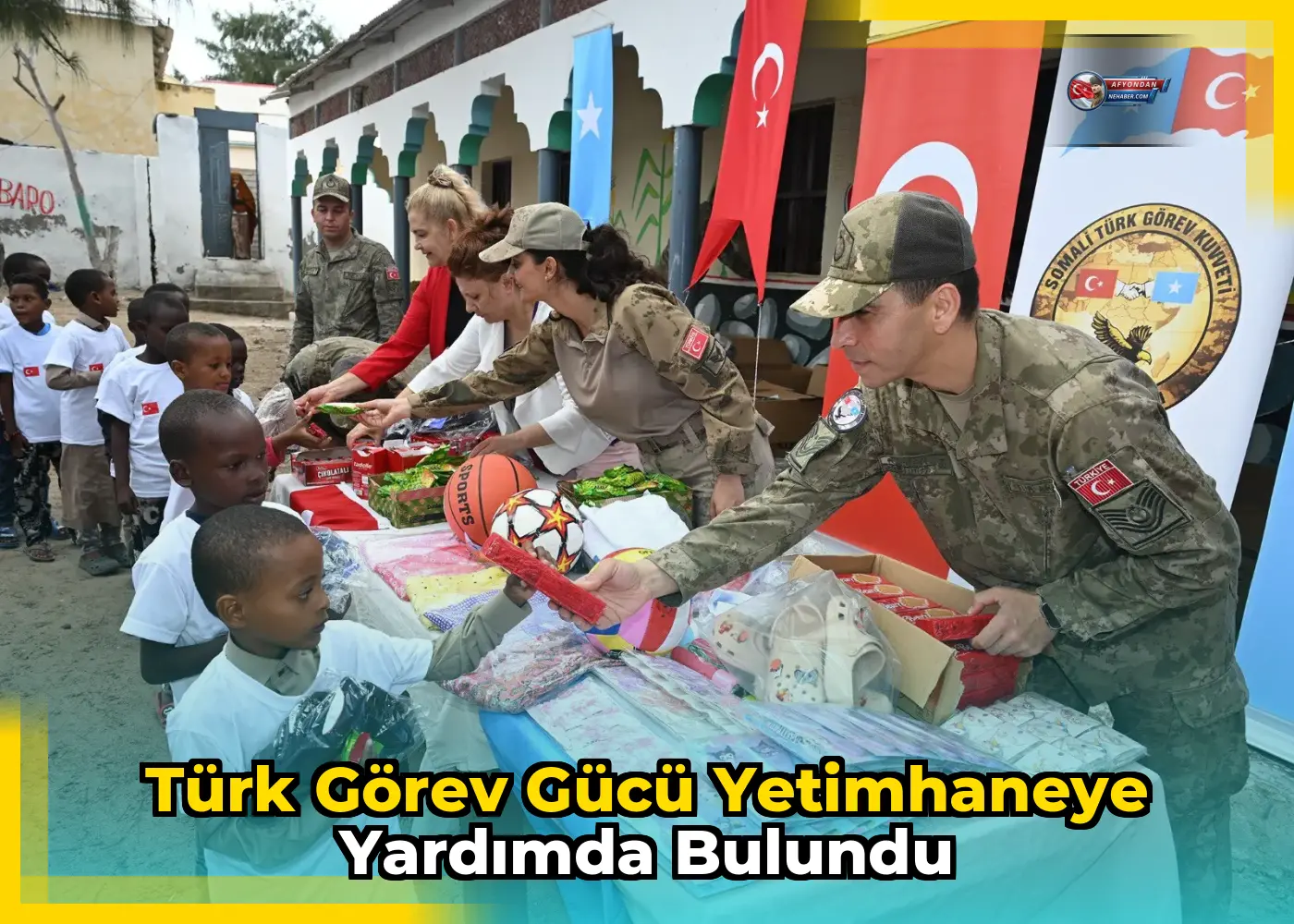 Türk Görev Gücü Yetimhaneye Yardımda Bulundu