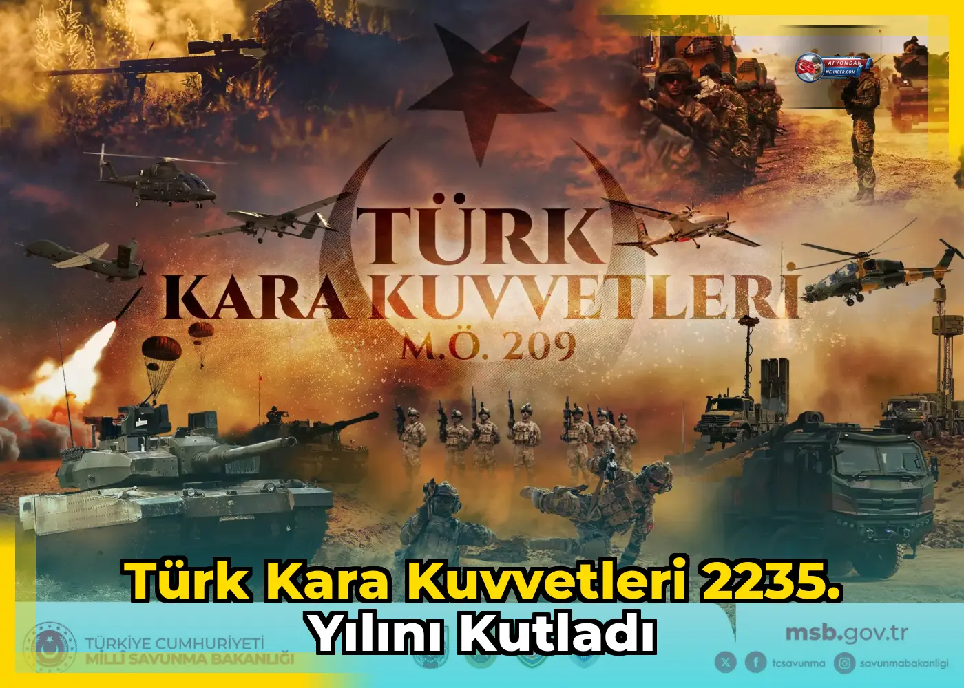 Türk Kara Kuvvetleri 2235. yılını kutladı