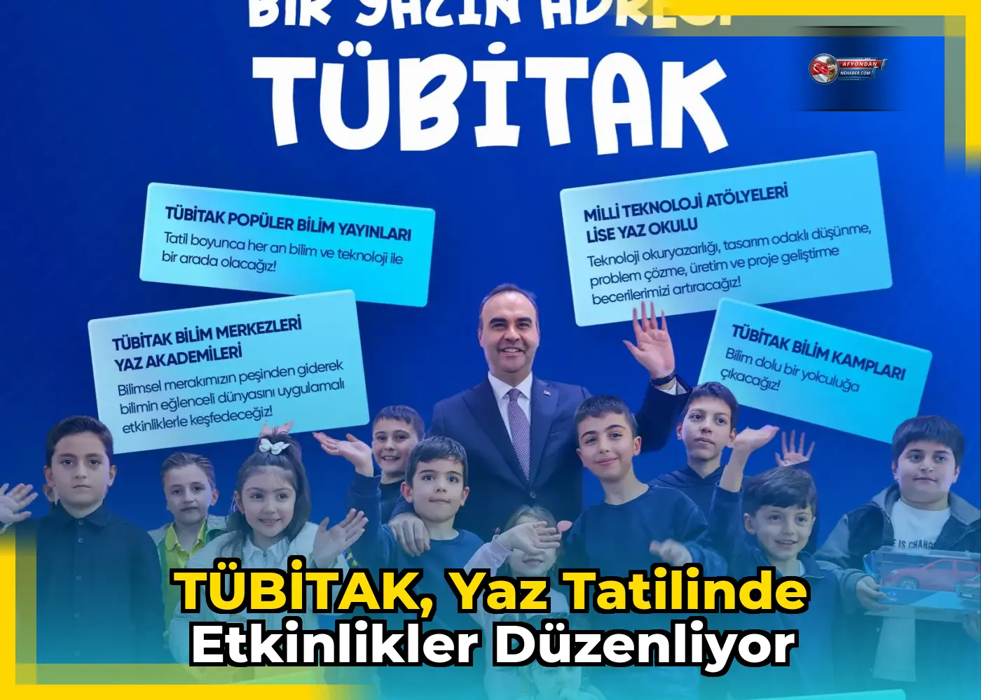 TÜBİTAK, Yaz Tatilinde Etkinlikler Düzenliyor