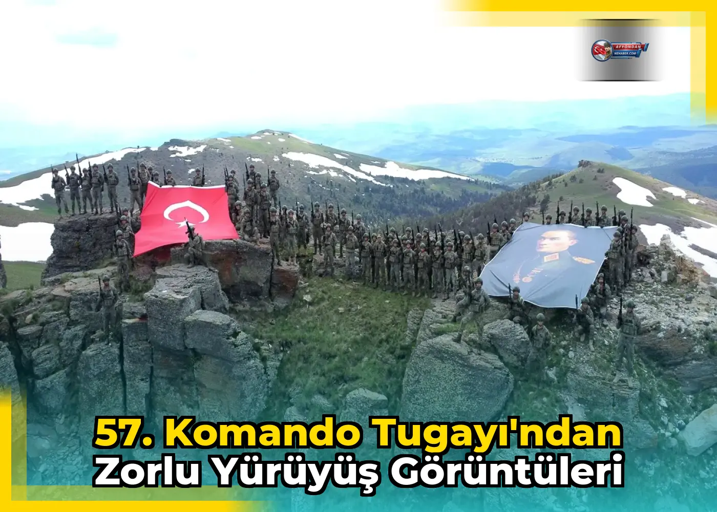 57. Komando Tugayı'ndan zorlu yürüyüş görüntüleri