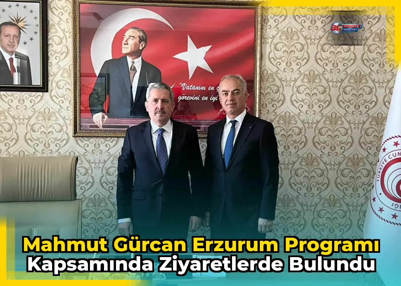 Mahmut Gürcan Erzurum Programı Kapsamında Ziyaretlerde Bulundu