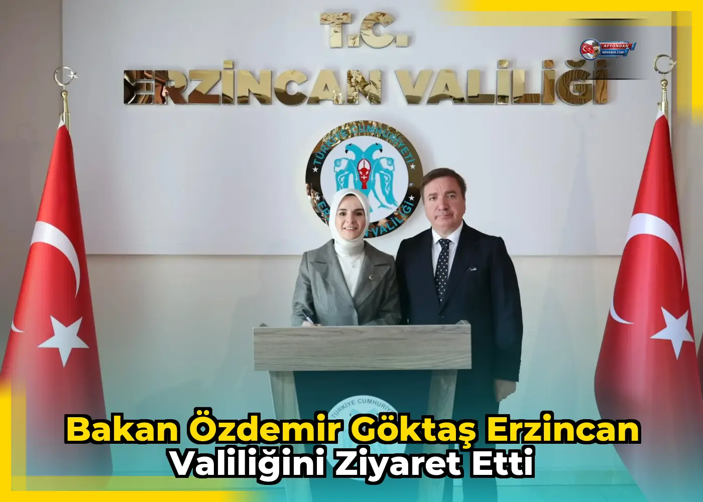 Bakan Özdemir Göktaş Erzincan Valiliğini Ziyaret Etti