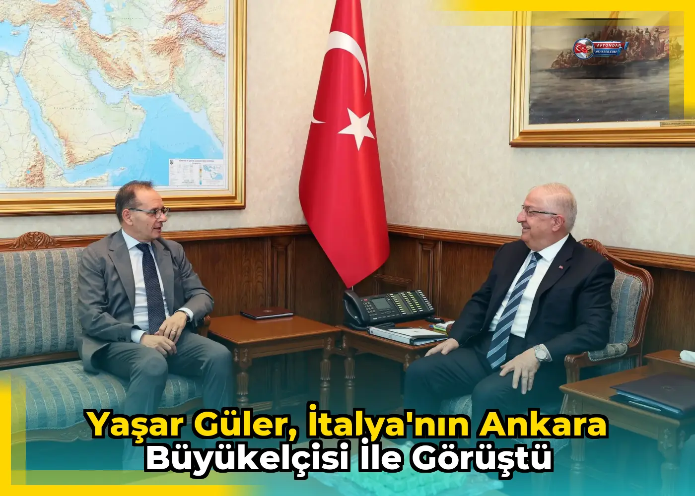 Yaşar Güler, İtalya'nın Ankara Büyükelçisi ile görüştü