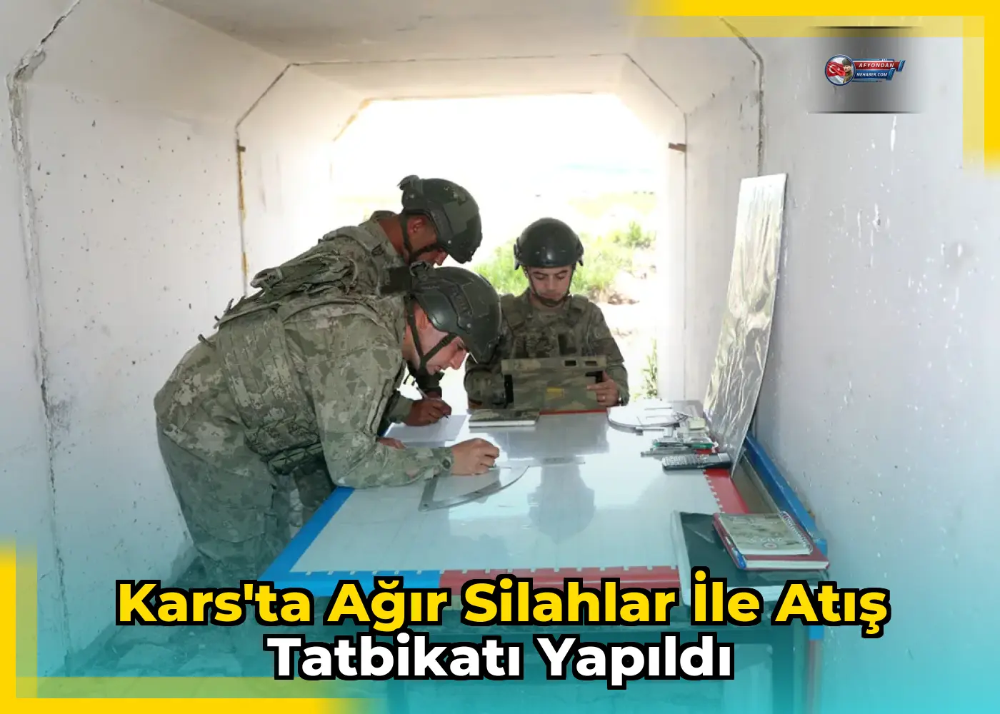 Kars'ta ağır silahlar ile atış tatbikatı yapıldı