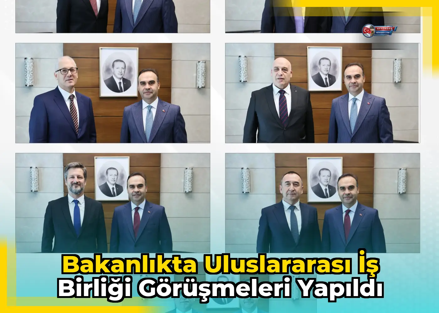 Bakanlıkta uluslararası iş birliği görüşmeleri yapıldı