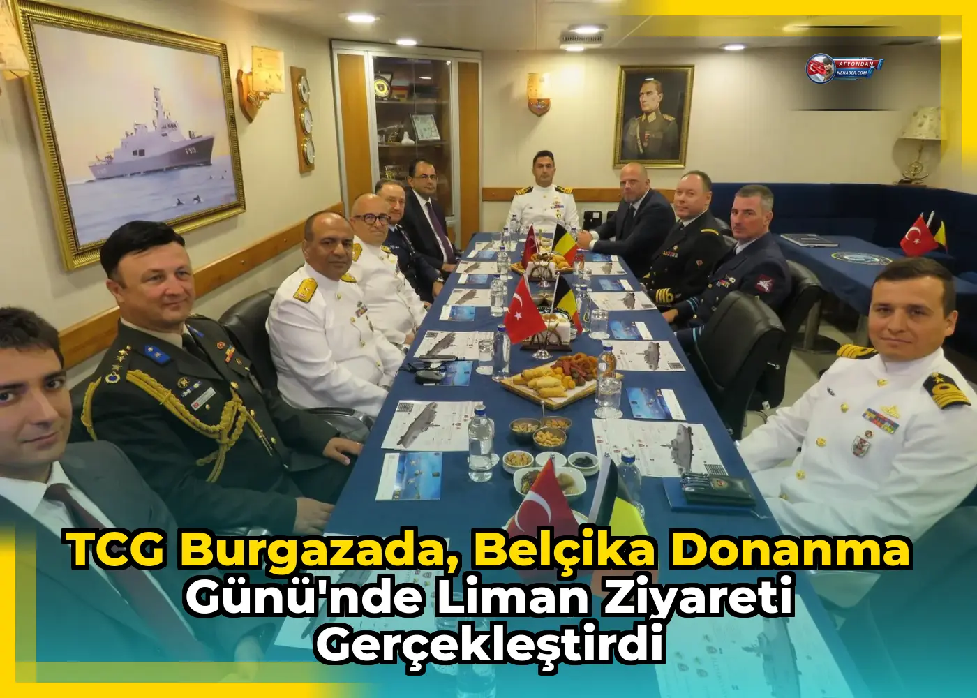 TCG Burgazada, Belçika Donanma Günü'nde liman ziyareti gerçekleştirdi