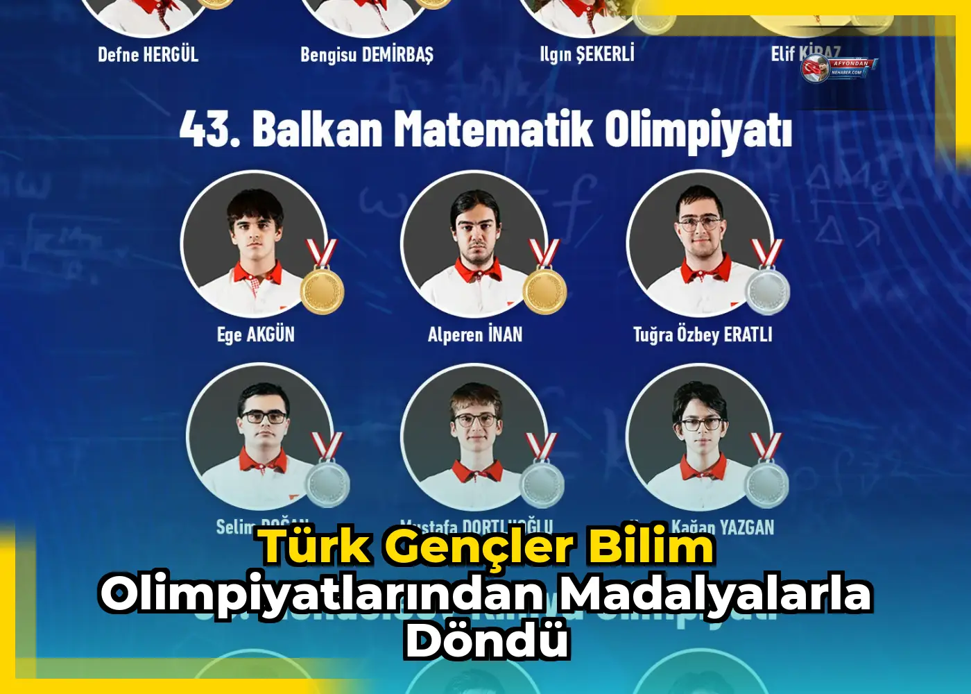 Türk gençler bilim olimpiyatlarından madalyalarla döndü