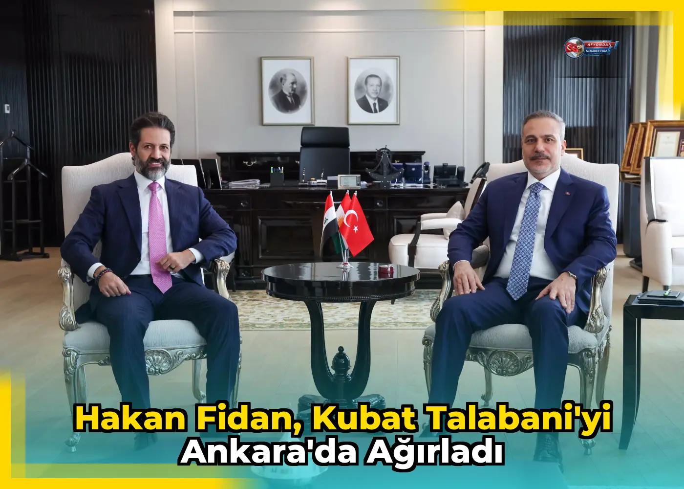 Hakan Fidan, Kubat Talabani'yi Ankara'da ağırladı