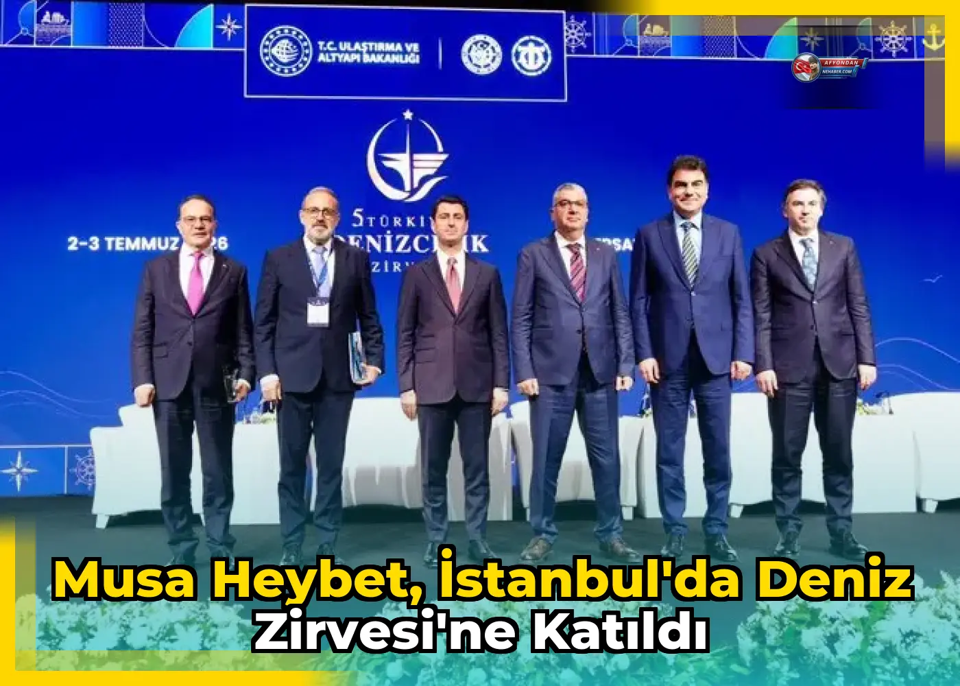 Musa Heybet, İstanbul'da Deniz Zirvesi'ne katıldı