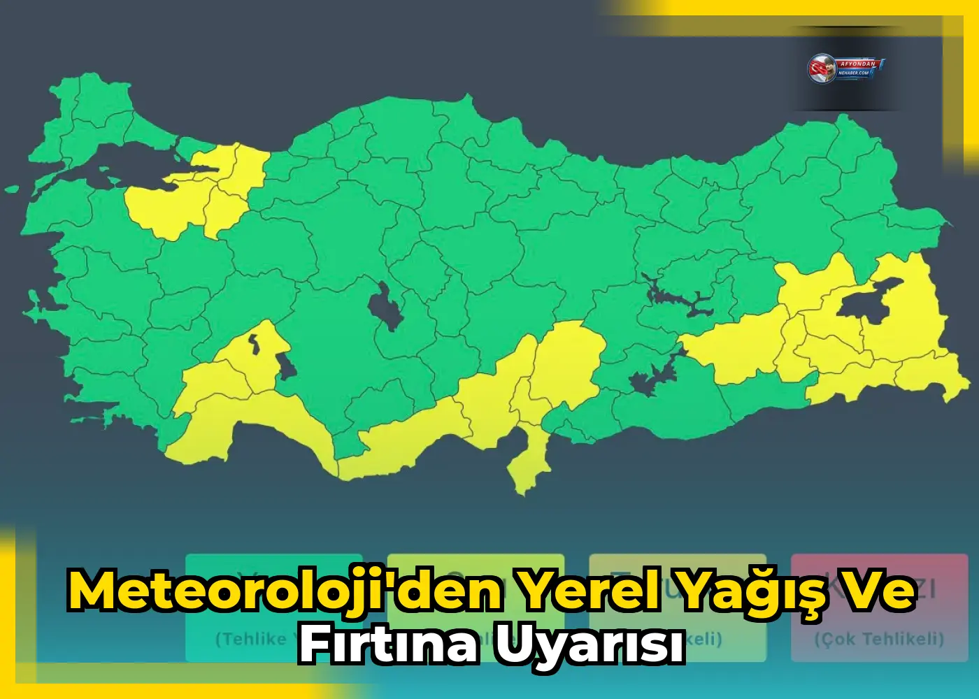 Meteoroloji'den yerel yağış ve fırtına uyarısı