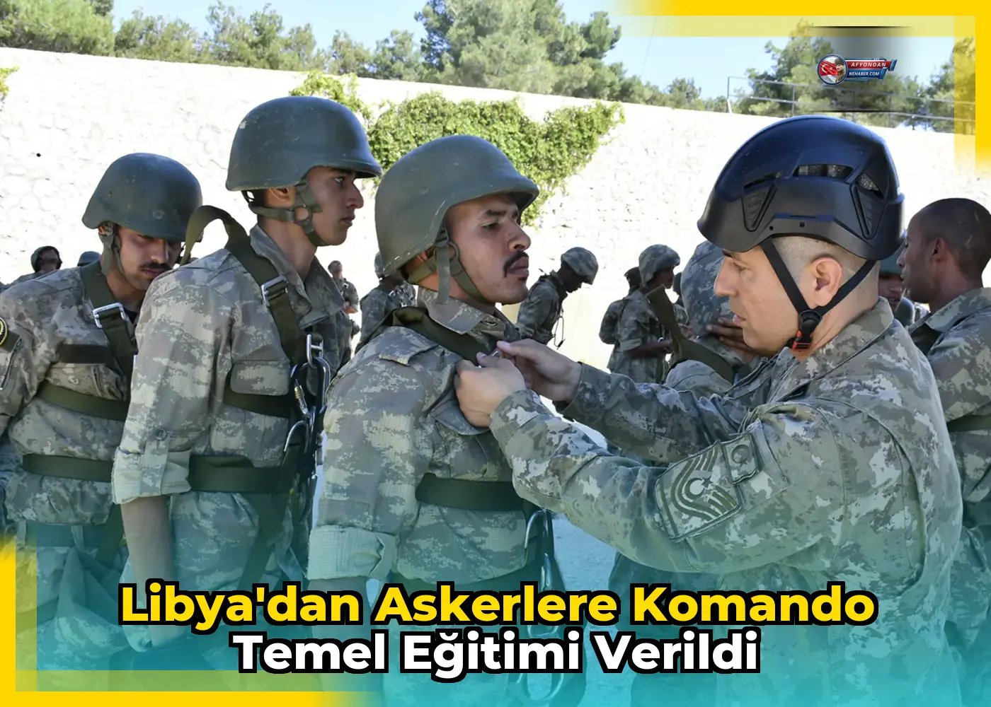 Libya'dan Askerlere Komando Temel Eğitimi Verildi