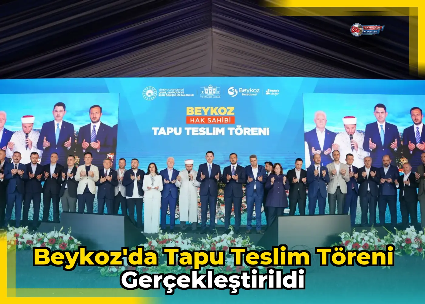 Beykoz'da tapu teslim töreni gerçekleştirildi