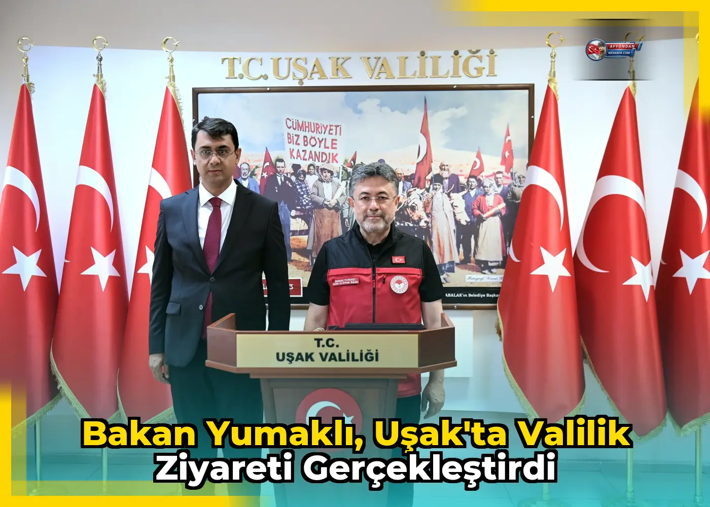Bakan Yumaklı, Uşak'ta Valilik Ziyareti Gerçekleştirdi