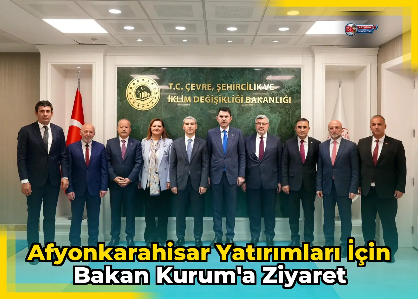Afyonkarahisar Yatırımları İçin Bakan Kurum'a Ziyaret