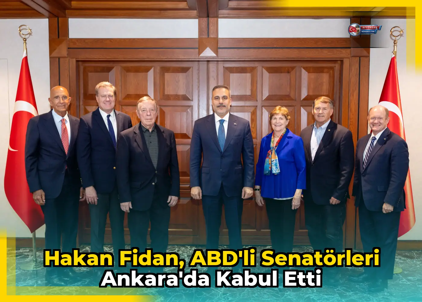 Hakan Fidan, ABD'li Senatörleri Ankara'da kabul etti