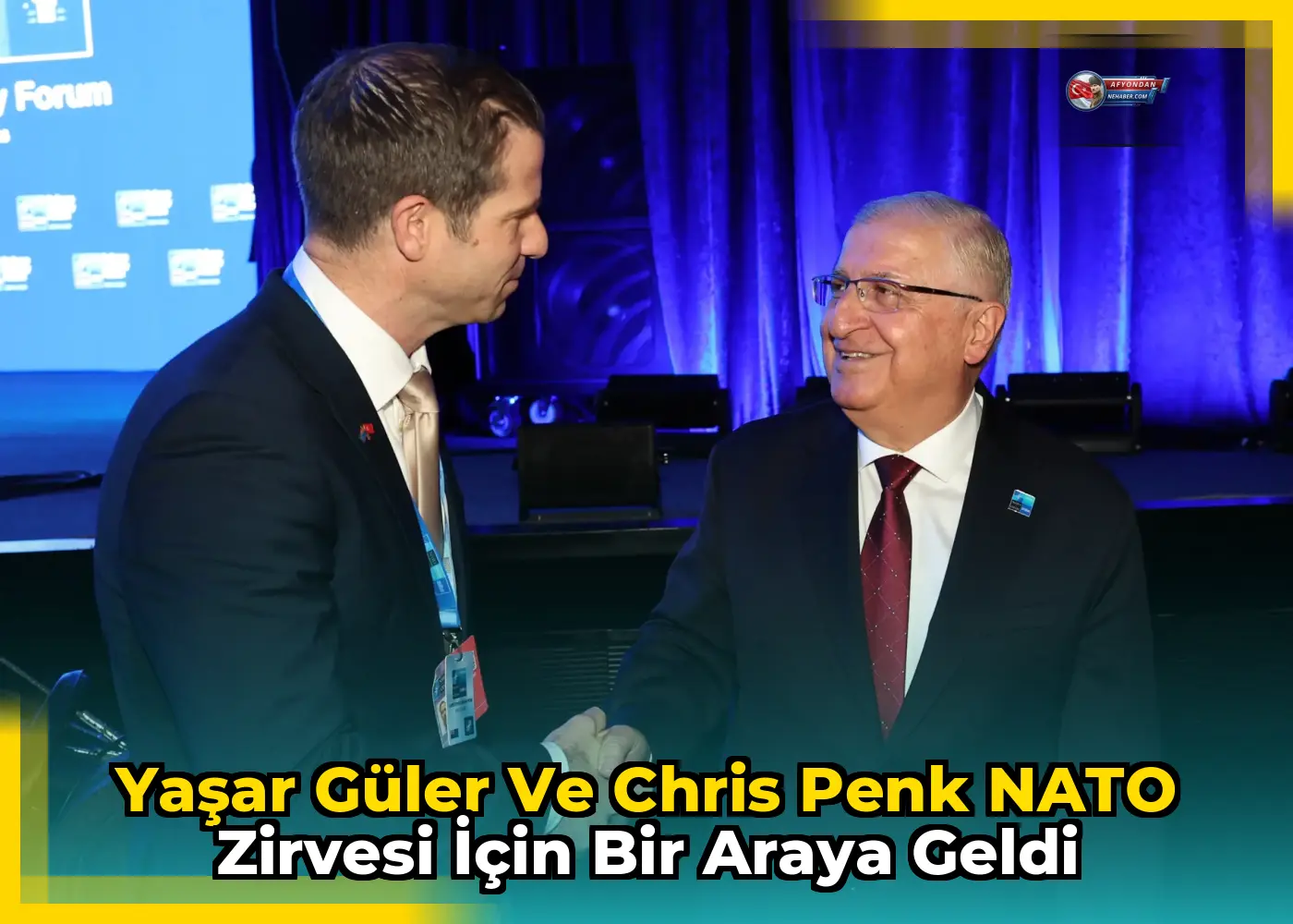 Yaşar Güler ve Chris Penk NATO Zirvesi İçin Bir Araya Geldi