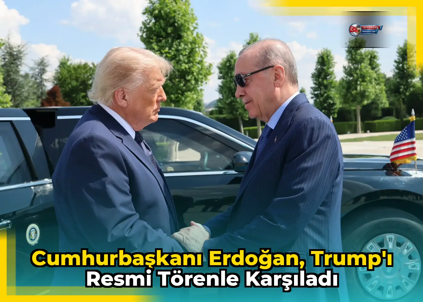 Cumhurbaşkanı Erdoğan, Trump'ı Resmi Törenle Karşıladı