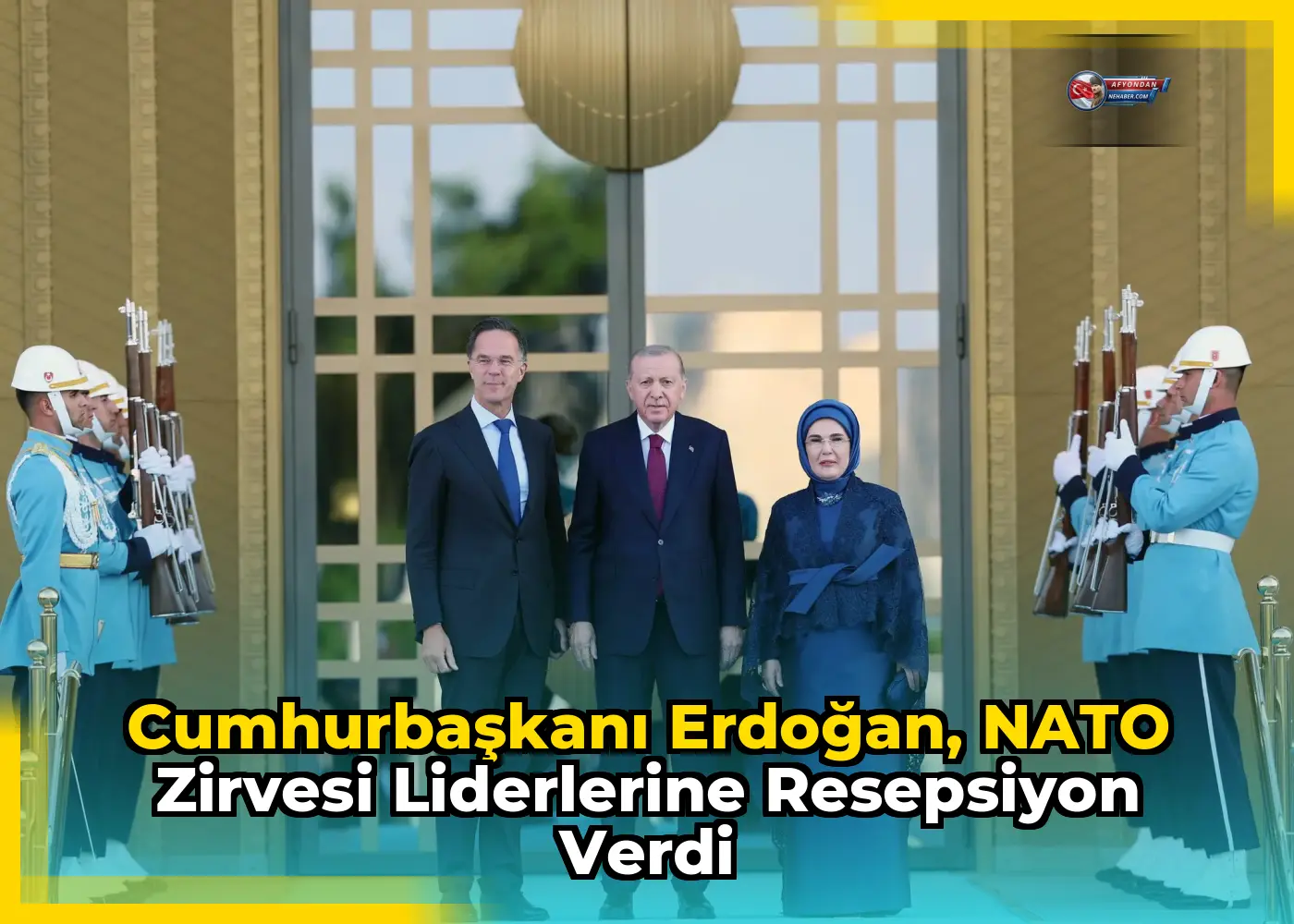 Cumhurbaşkanı Erdoğan, NATO Zirvesi Liderlerine Resepsiyon Verdi