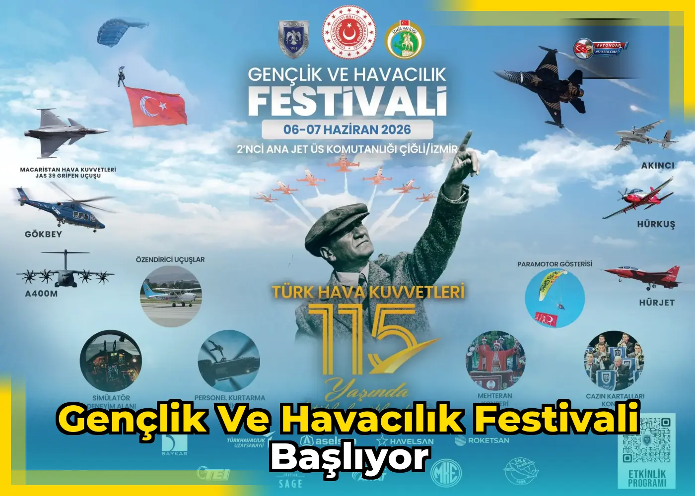 Gençlik ve Havacılık Festivali başlıyor