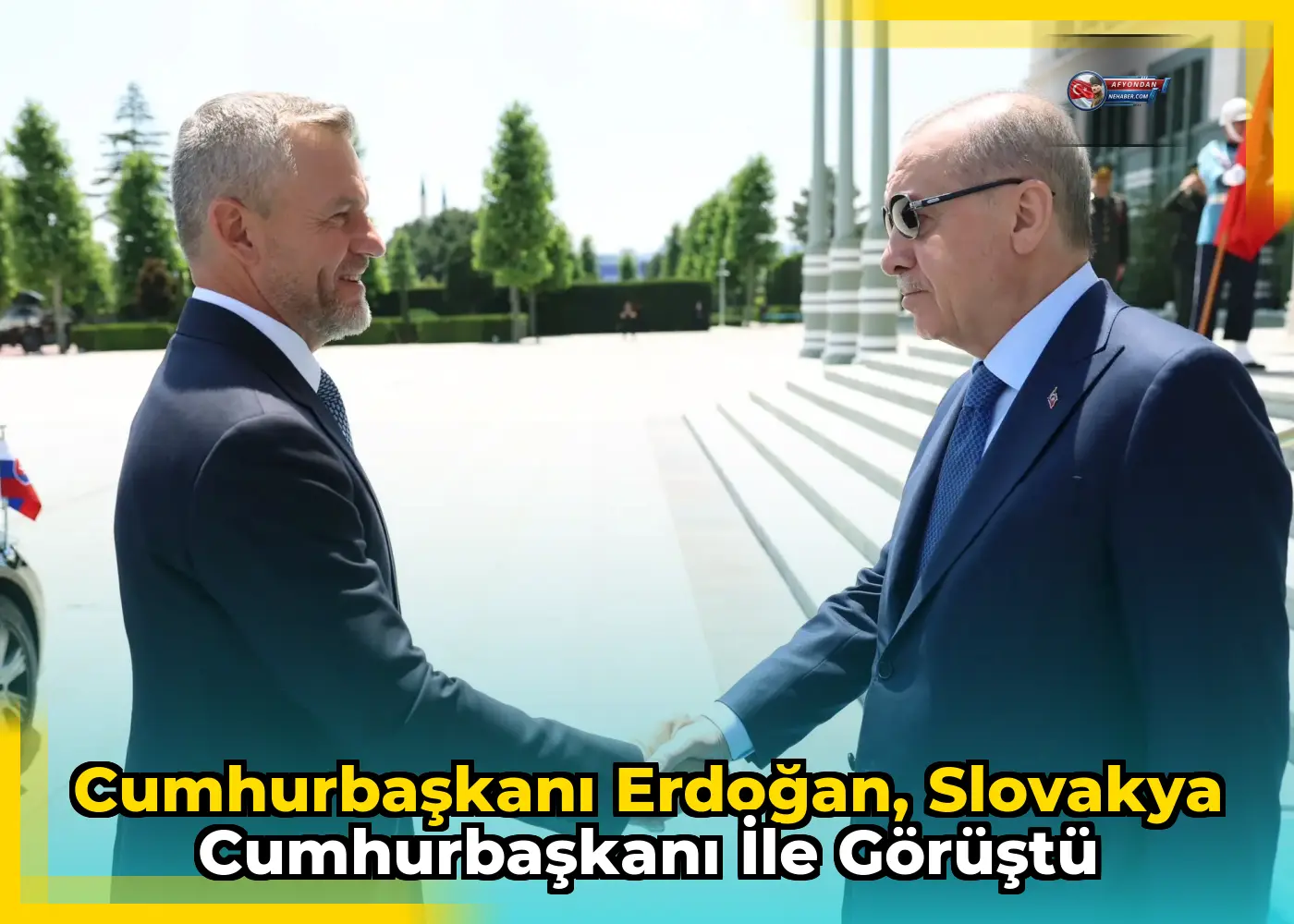 Cumhurbaşkanı Erdoğan, Slovakya Cumhurbaşkanı ile görüştü
