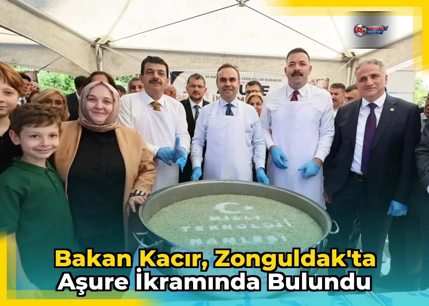 Bakan Kacır, Zonguldak'ta Aşure İkramında Bulundu