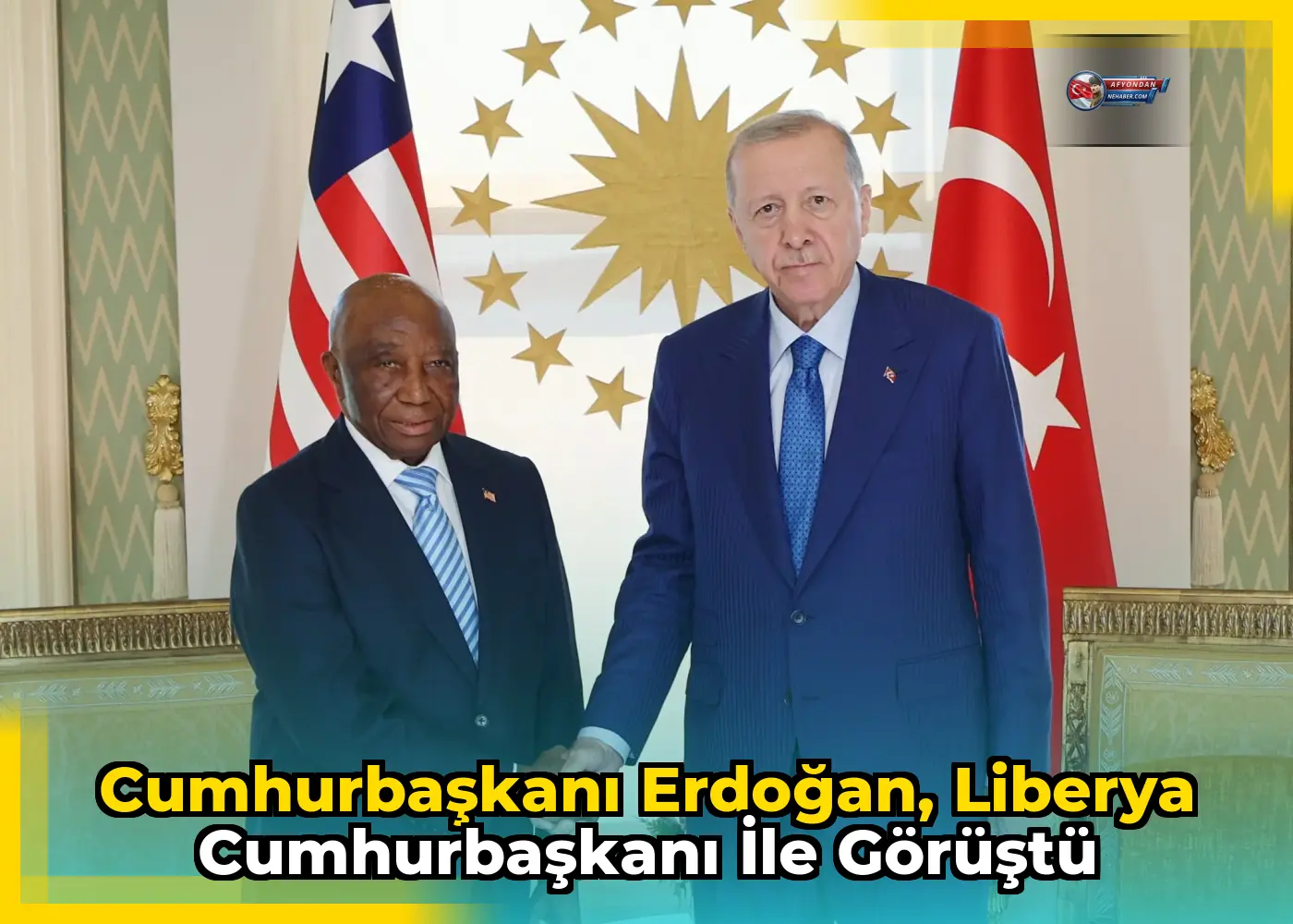 Cumhurbaşkanı Erdoğan, Liberya Cumhurbaşkanı ile görüştü