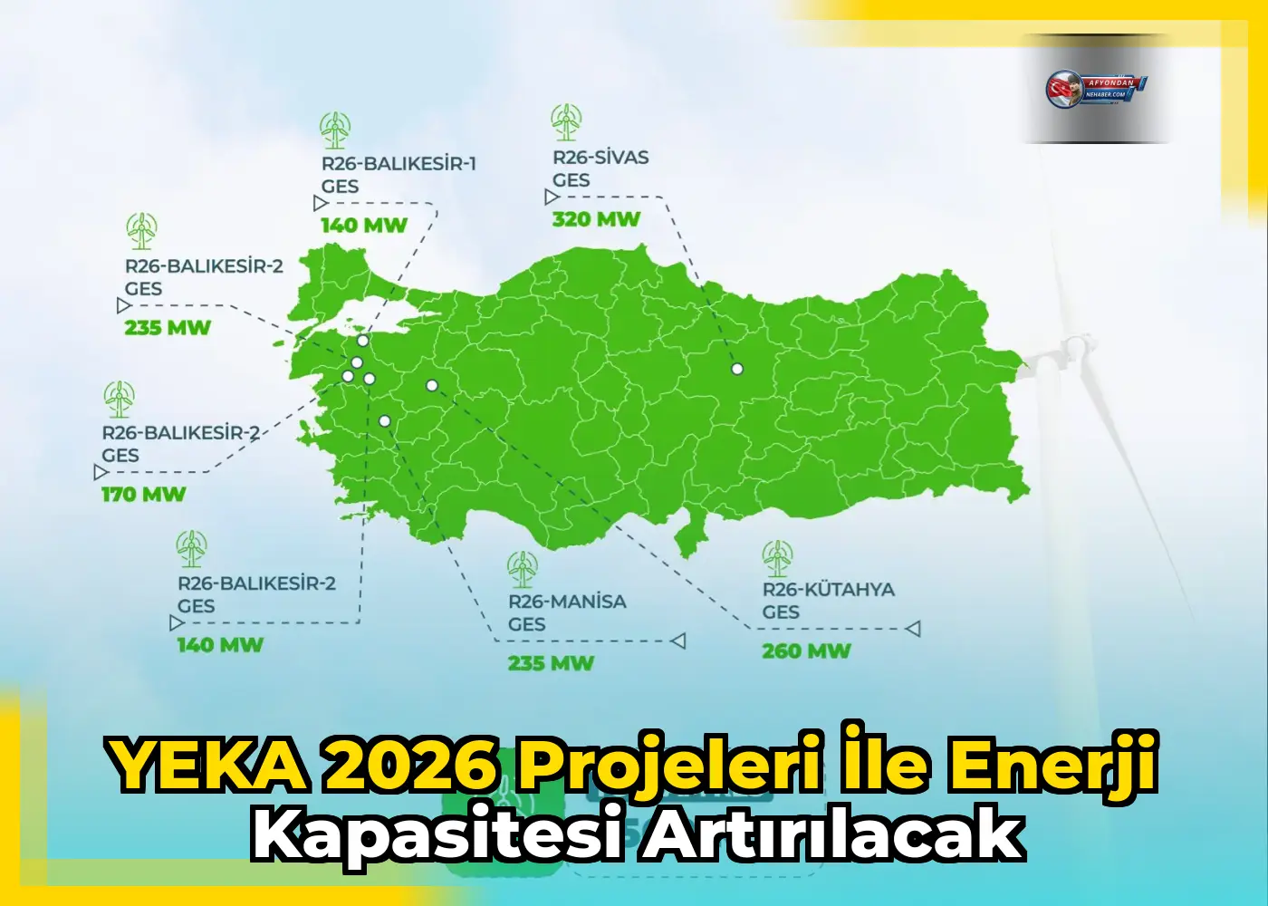YEKA 2026 Projeleri ile enerji kapasitesi artırılacak