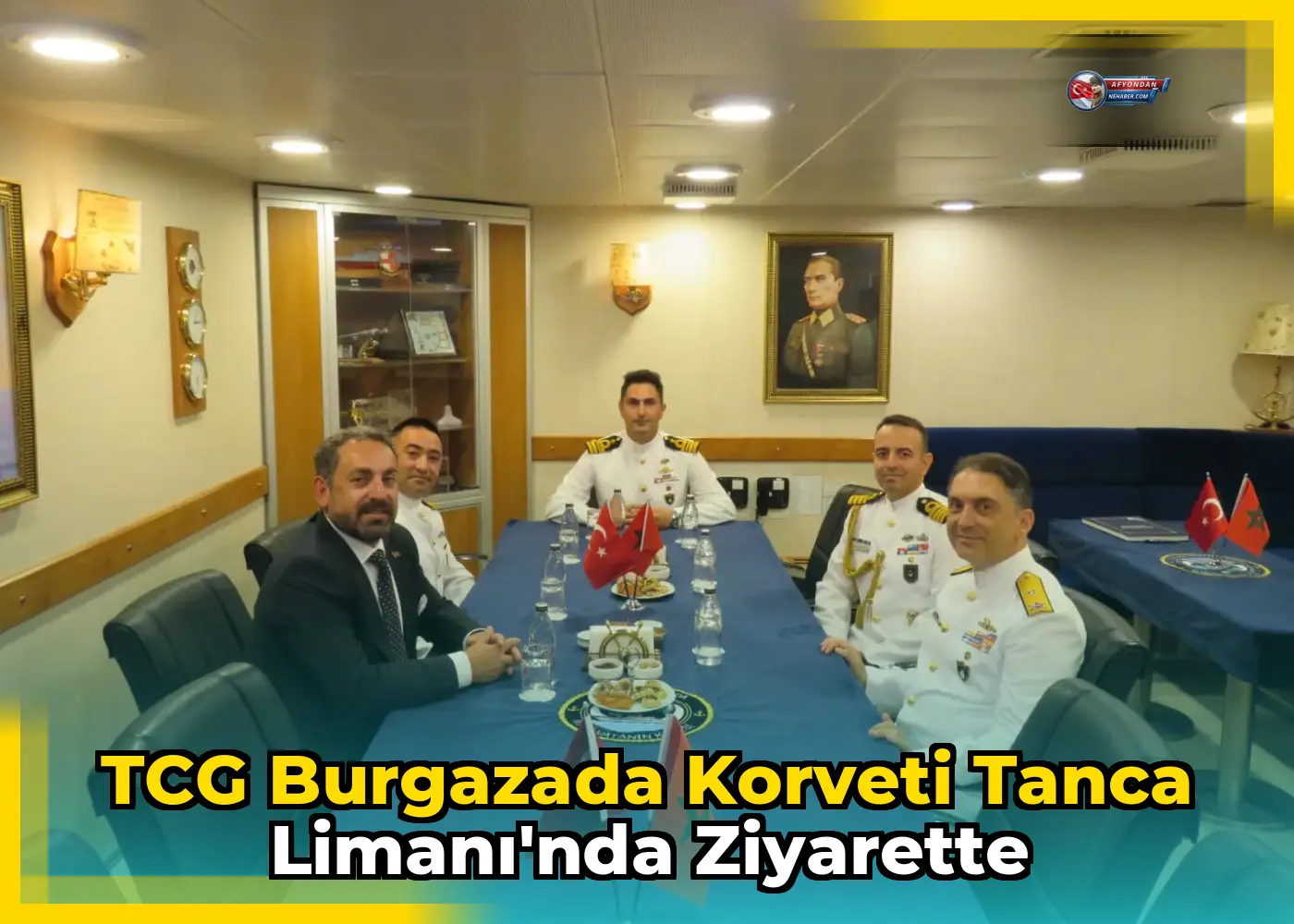 TCG Burgazada Korveti Tanca Limanı'nda Ziyarette