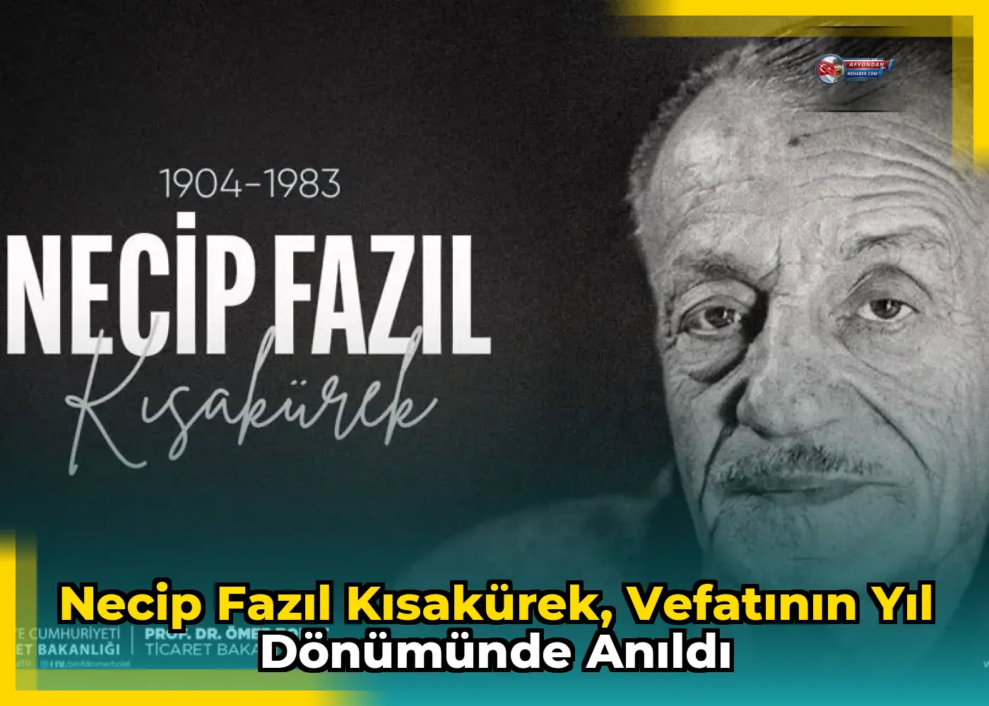 Necip Fazıl Kısakürek, vefatının yıl dönümünde anıldı