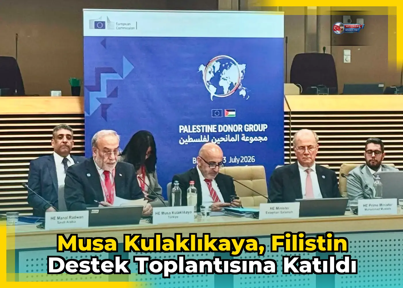 Musa Kulaklıkaya, Filistin Destek Toplantısına Katıldı
