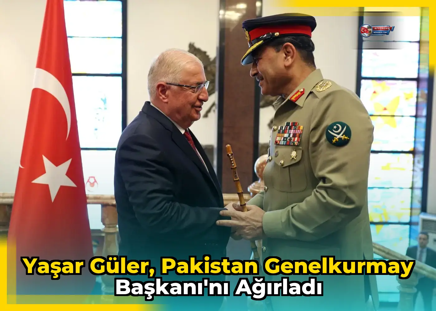 Yaşar Güler, Pakistan Genelkurmay Başkanı'nı ağırladı