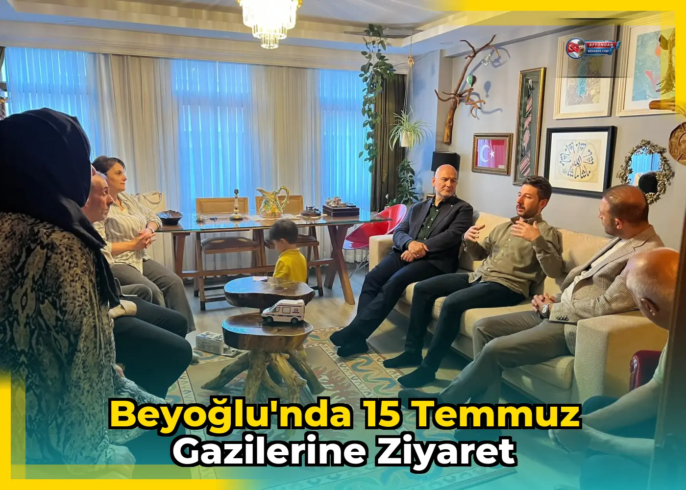 Beyoğlu'nda 15 Temmuz gazilerine ziyaret