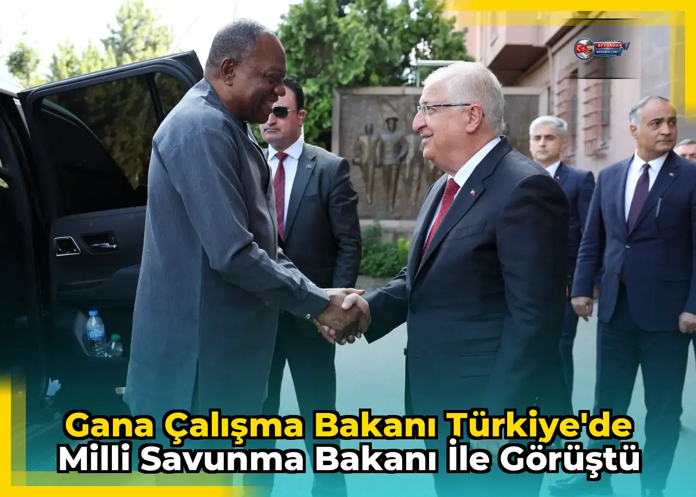 Gana Çalışma Bakanı Türkiye'de Milli Savunma Bakanı ile görüştü