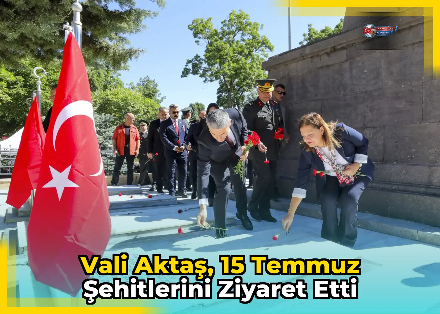 Vali Aktaş, 15 Temmuz Şehitlerini Ziyaret Etti