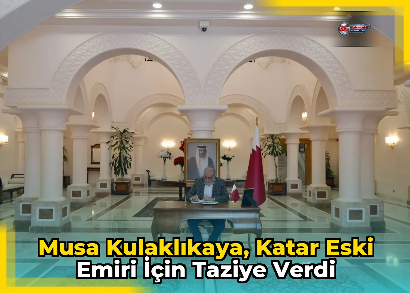 Musa Kulaklıkaya, Katar eski Emiri için taziye verdi