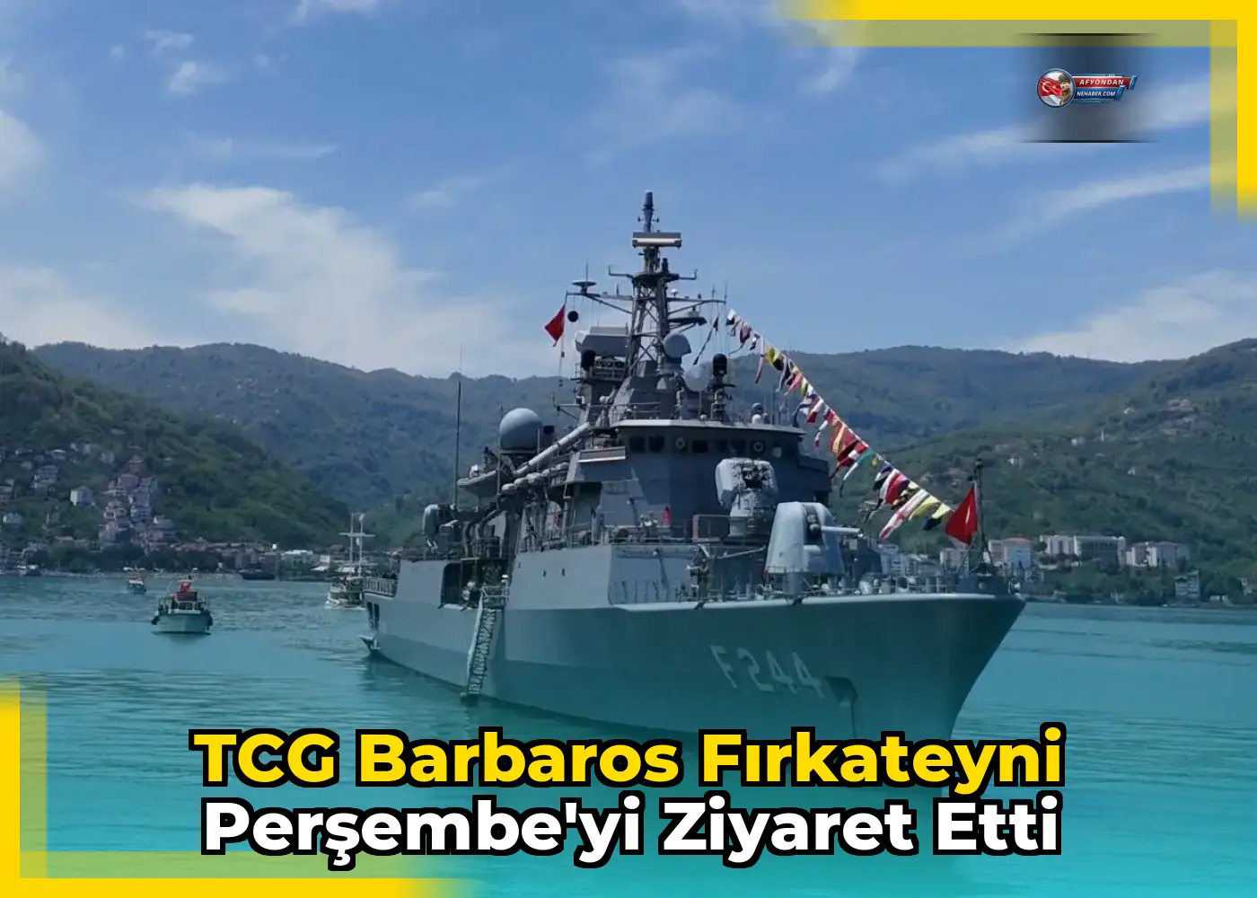TCG Barbaros Fırkateyni Perşembe'yi Ziyaret Etti