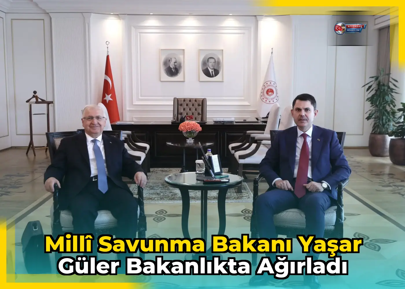 Millî Savunma Bakanı Yaşar Güler Bakanlıkta Ağırladı