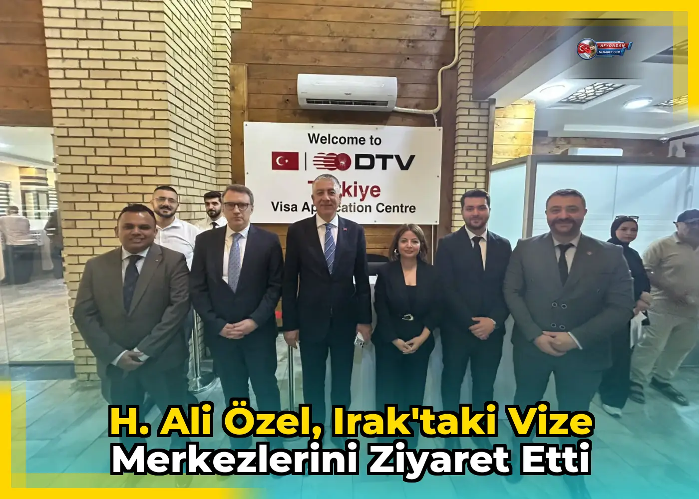 H. Ali Özel, Irak'taki Vize Merkezlerini Ziyaret Etti