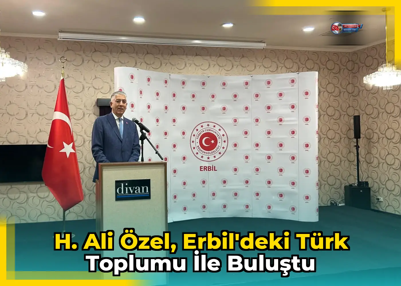 H. Ali Özel, Erbil'deki Türk toplumu ile buluştu