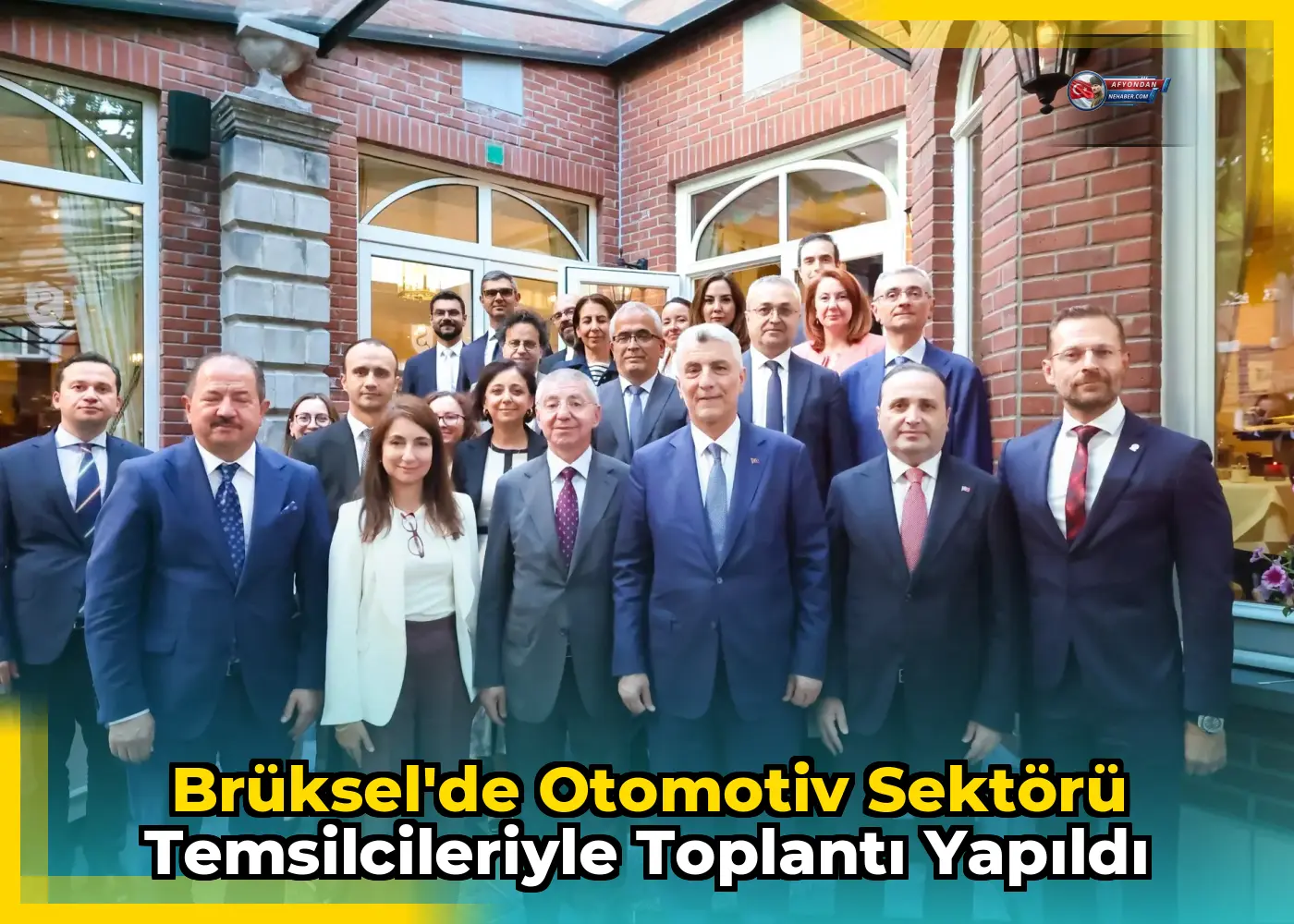 Brüksel'de otomotiv sektörü temsilcileriyle toplantı yapıldı